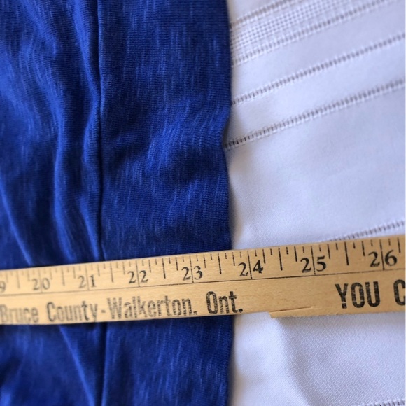 Vibrant Blue Elbow Length Sleeve Top - Picture 7 of 11